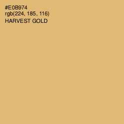 #E0B974 - Harvest Gold Color Image